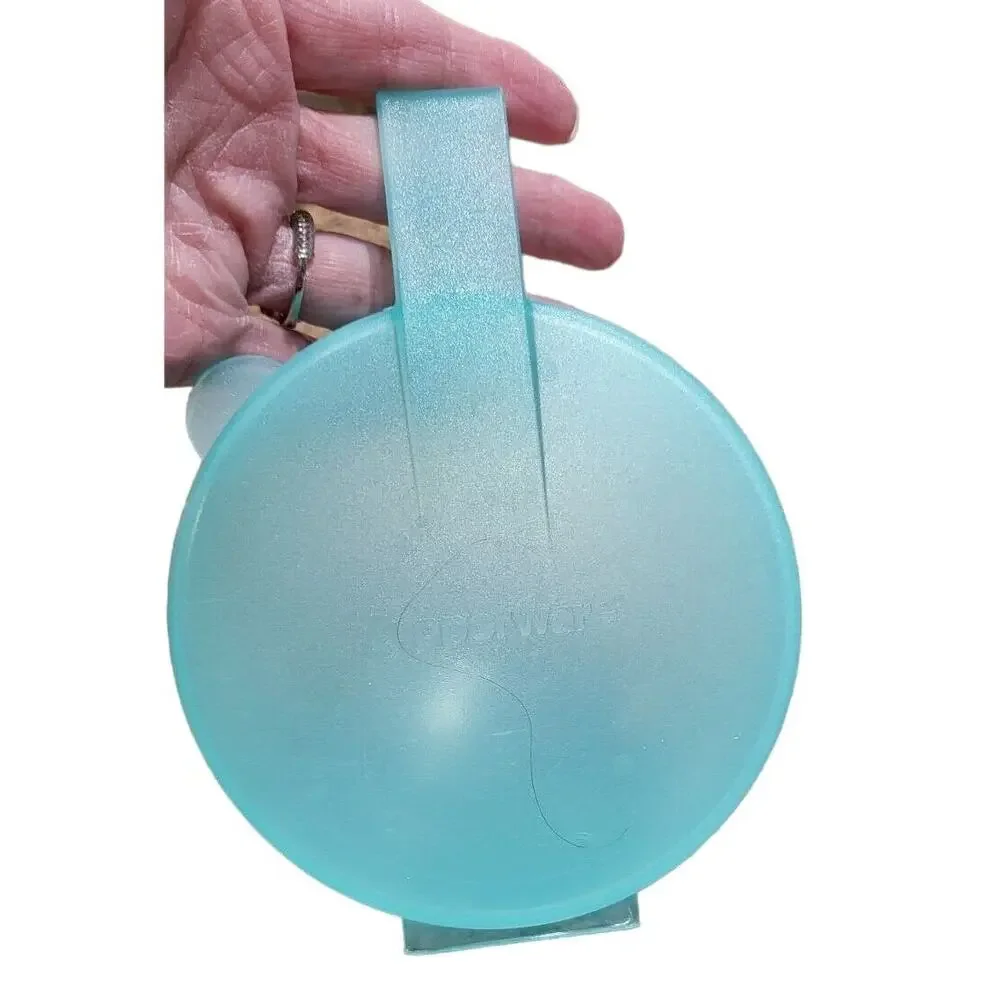 Tupperware Forget Me Not Large Hanging Tomato Onion Keeper Aqua #4201